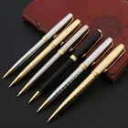 Высокое качество 005 классическая металлическая шариковая ручка винтовая нить Роскошная шариковая ручка, канцелярские принадлежности для офиса школьные принадлежности золотые чернильные ручки