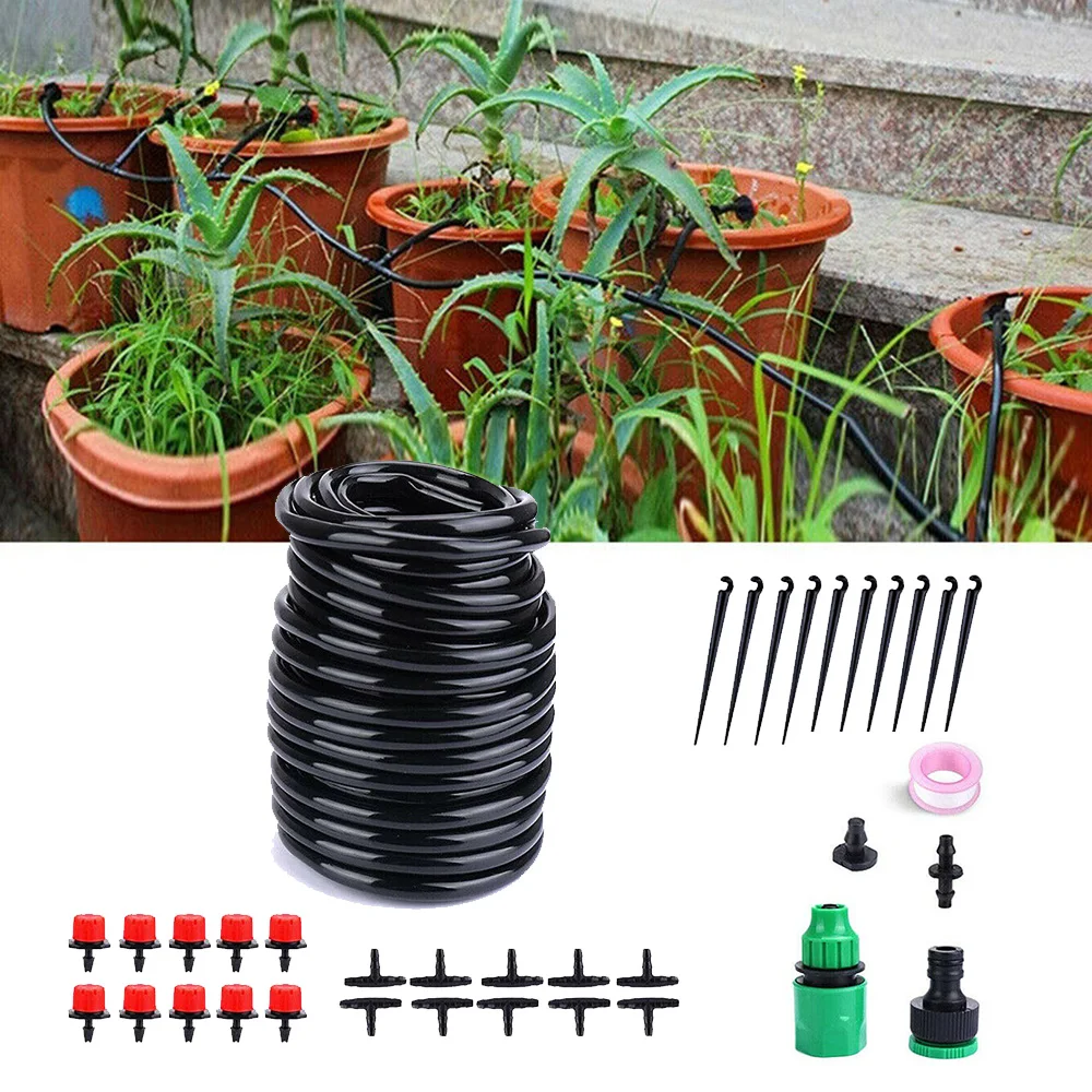 DIY микро система капельного орошения сажающийся садовый шланг наборы полива для