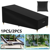 foldable outdoor garden sunbed cover sun lounger furniture waterproof cover recliner protective cover