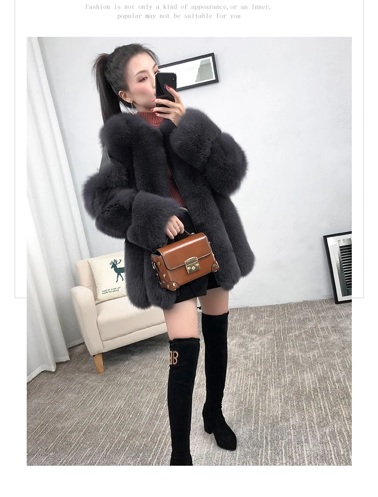 ZDFURS* натуральный мех, Лисий мех, шуба, дизайнерское, для девушек, зимнее, действительно Лисий мех, шуба, съемный, натуральный мех, шуба, Женская