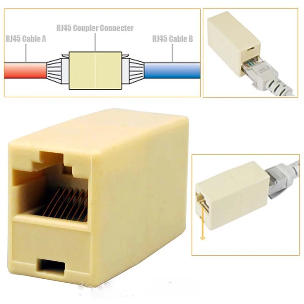 10 шт. RJ 45 разъем RJ45 Сплиттер коннектор CAT5 CAT6 LAN Ethernet сплиттер адаптер сетевой