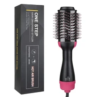 one step hair dryer and volumizer electric negative ion hair comb styling brush straighter wet and dry use dropshipping