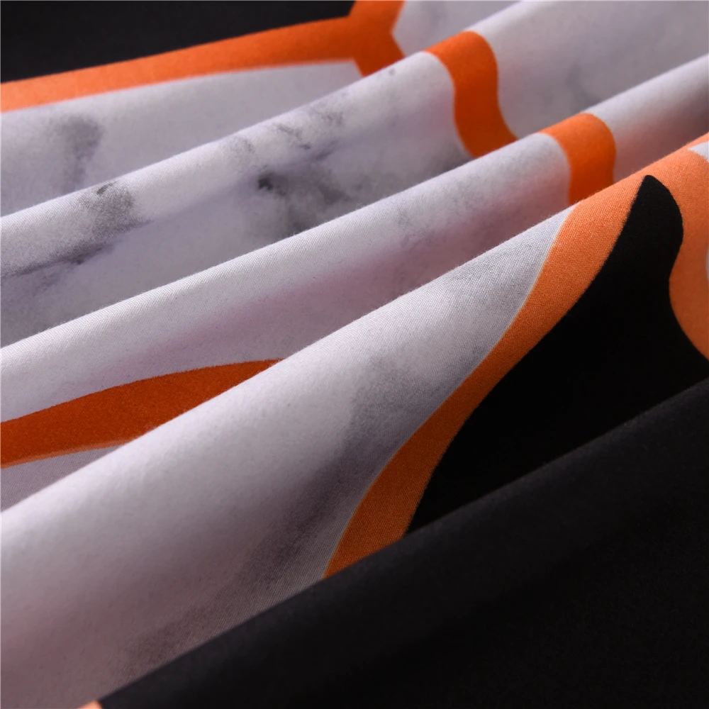 Комплект постельного белья в скандинавском стиле с 3D фианитами наволочка