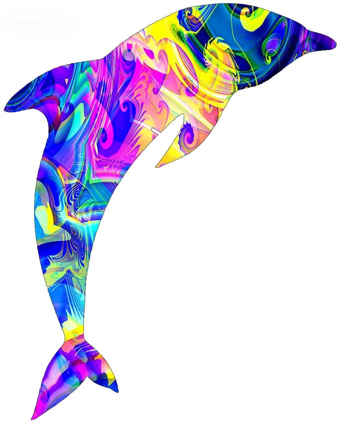 

Car Stickers decor Motorcycle Decals Dolphin Jumping Decorative Accessories Creative Sunscreen Waterproof PVC,10cm*10cm