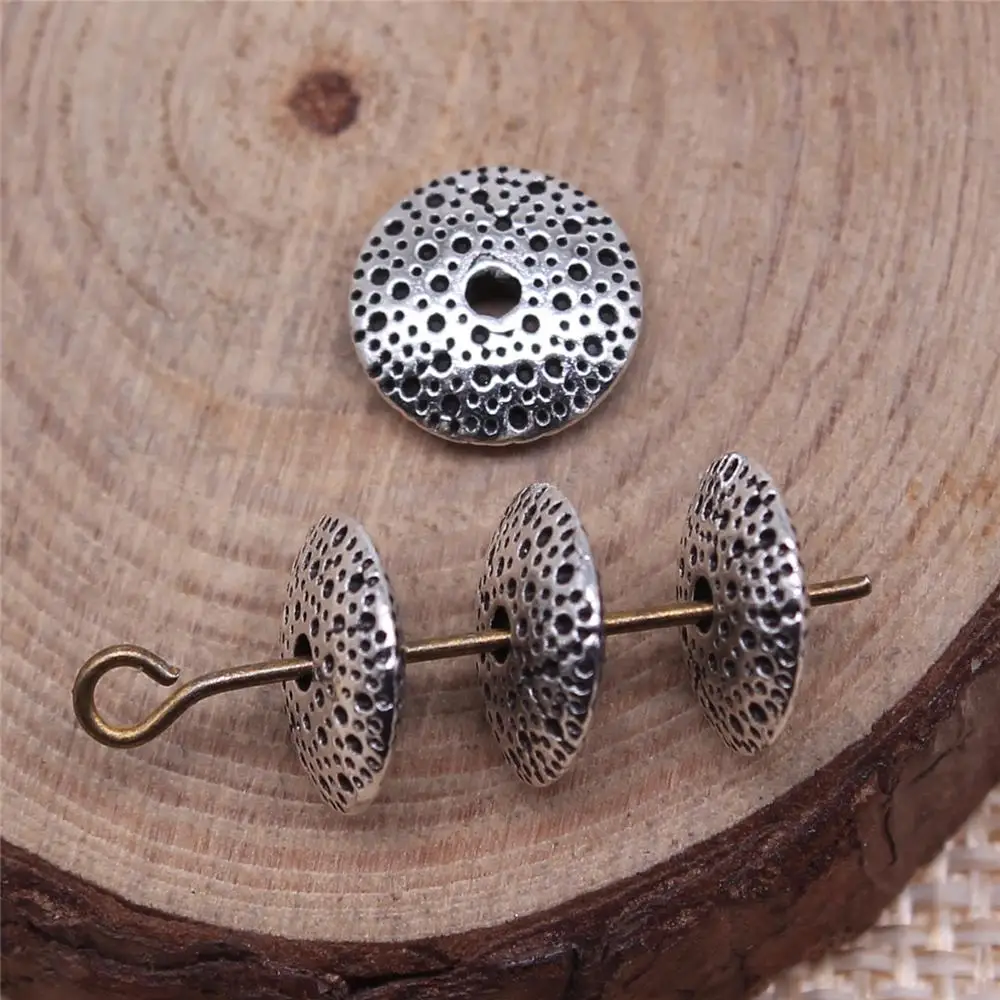 

Handmade Pendants For Jewelry Accessories 40pcs Small Hole Spacer Beads 10x10x3mm Antique Silver Plated
