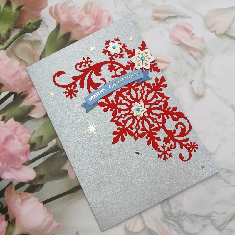 

Christmas Snowflake Flower Metal Cutting Dies Stencil Scrapbooking DIY Album