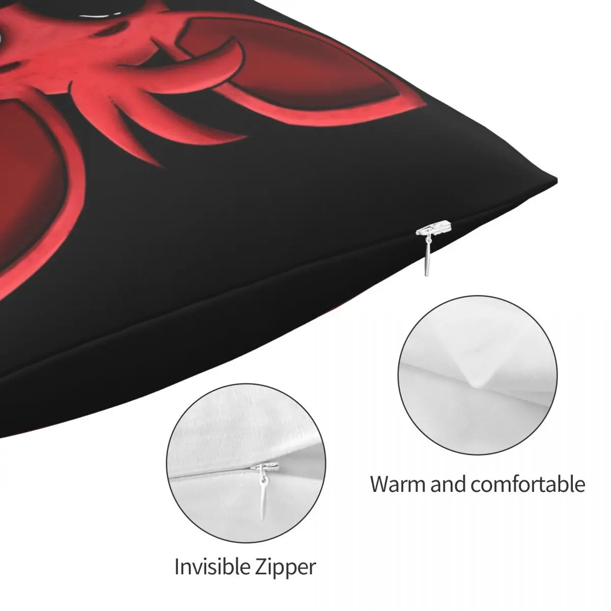 FNAF плюшевая квадратная наволочка для подушки Фокси декоративная из полиэстера