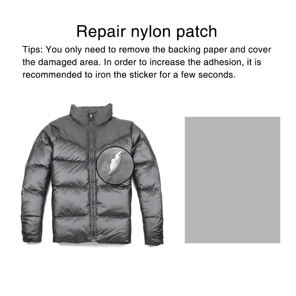 Ремонтный стикер патч водонепроницаемый самоклеющийся нейлоновый тканевые