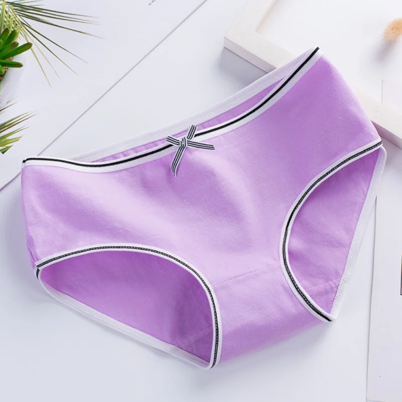 Женские трусы удобное хлопковое нижнее белье со средней талией кружевное