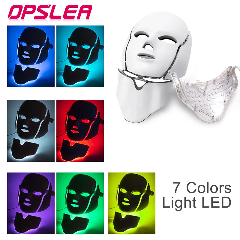 

Led Therapy Mask with Neck Light Face Mask Therapy Photon Led Facial Mask Korean Skin Rejuvenation Skin Care Led Mask Therapy