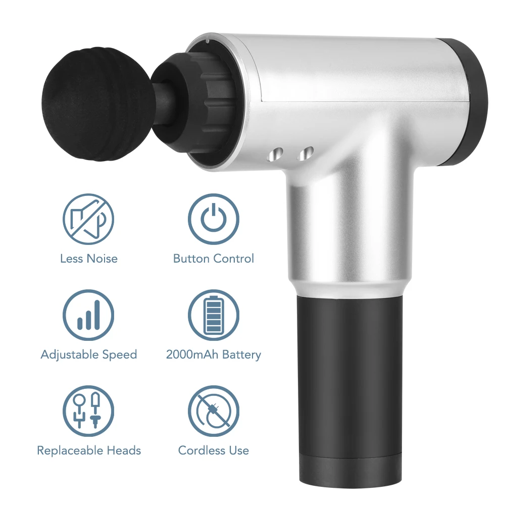 

High Power muscle massage gun High speed vibration massager gun Use after fitness Decompose lactic acid relief pain Relax body