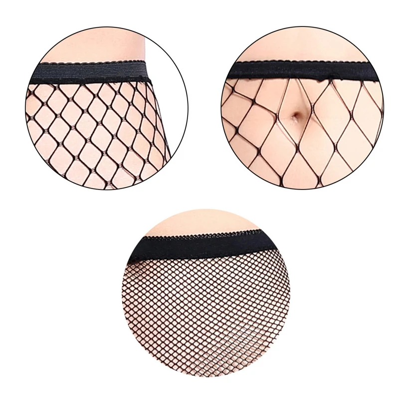 

Summer Sexy Mesh Stocking Transparent Slim Fishnet Pantyhose Party Club Net Holes Black Tights Stocking Small/Middle/Big Mesh