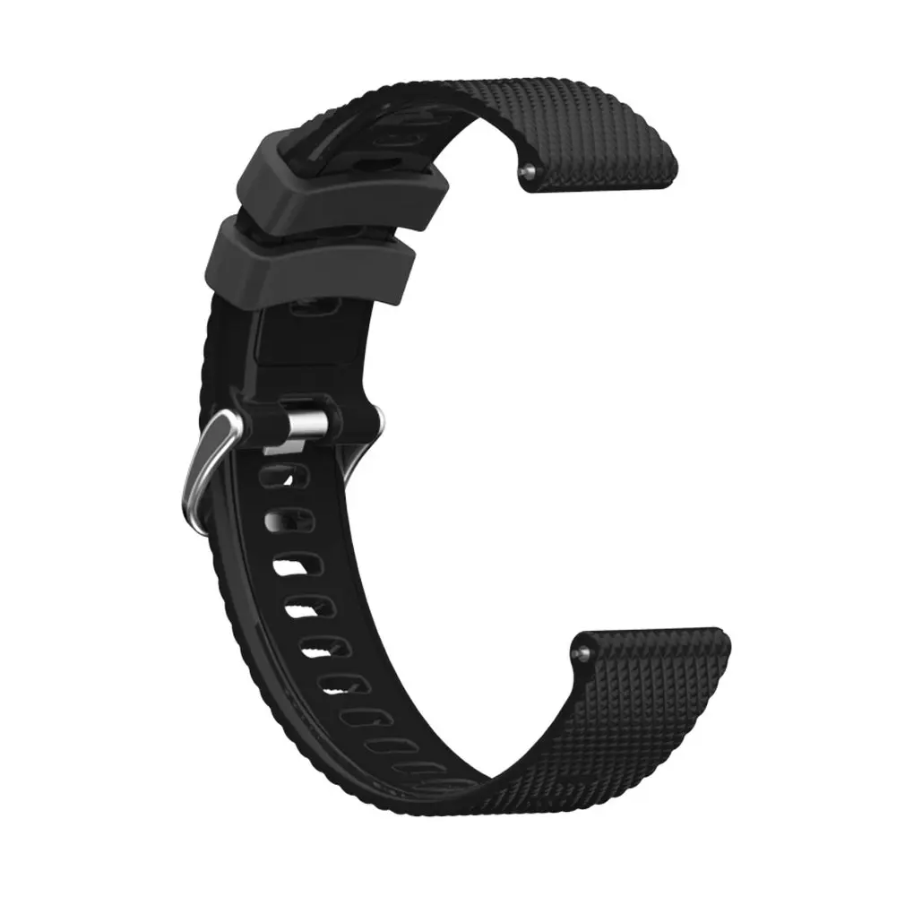 

20mm Sport Silicone Watchband Strap For Jiaming Samsung Huawei Ticwatch Universal Replacement Colorful Strap Steel Buckle