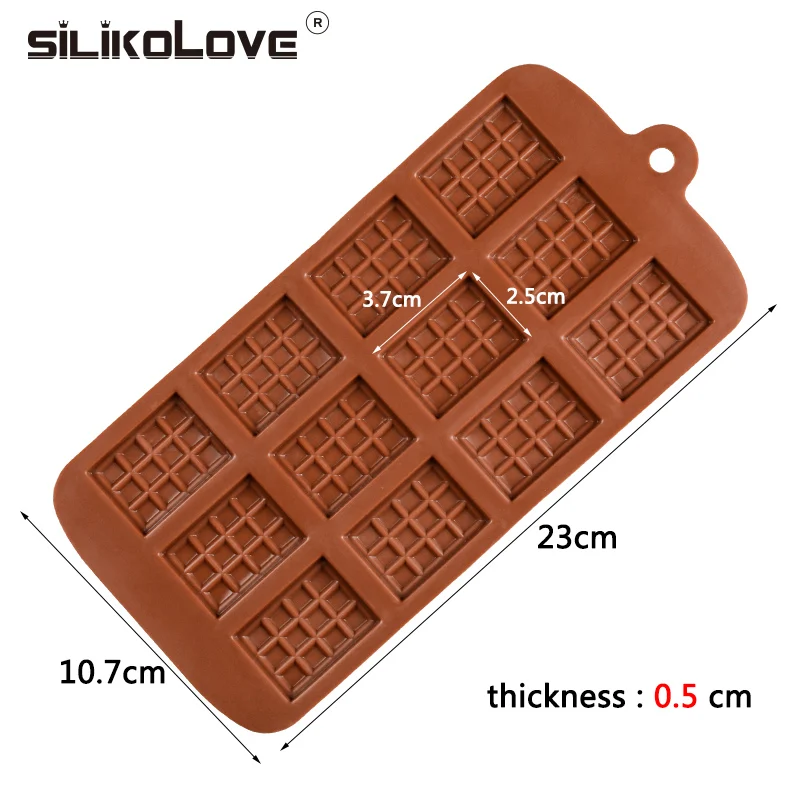 Силиконовые квадратные формы SILIKOLOVE для шоколада 3d форма торта не прилипает