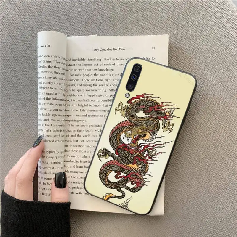 

Chinese Dragon retro painting animal Phone Case For Samsung galaxy A S note 10 7 8 9 20 30 31 40 50 51 70 71 21 s ultra plus