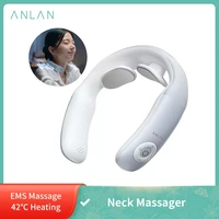 anlan smart neck massager shoulder massage electric pulse cervical vertebra portable heating pain stress relief tool health care