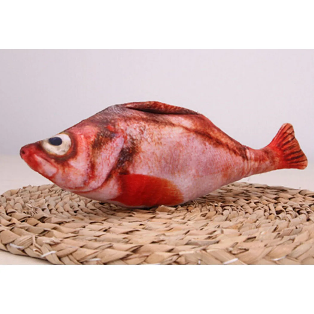 2 шт. рыба кошка игрушка креативная Реалистичная плюшевая в виде кошачьей мяты