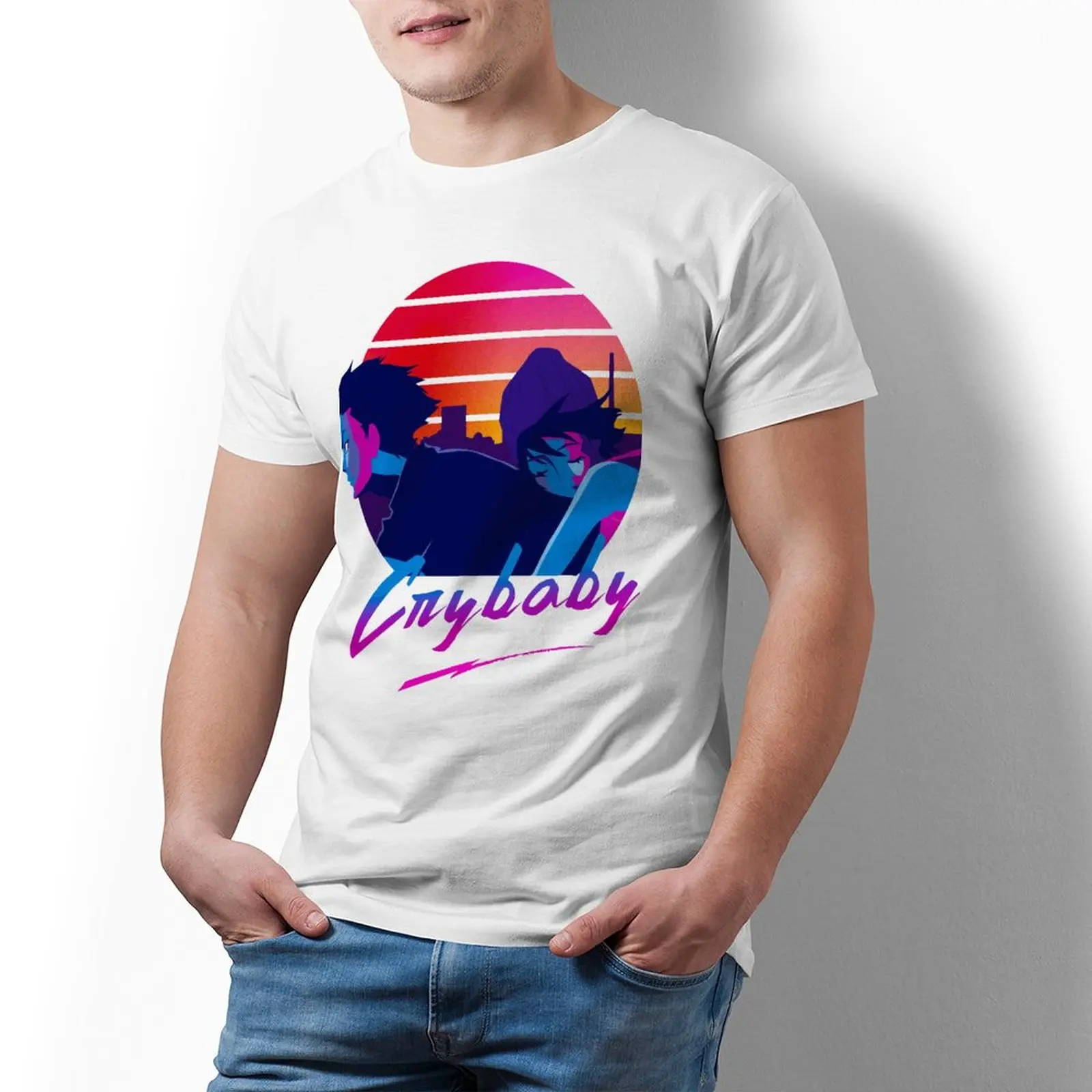 

Мужская футболка Devilman, Повседневная футболка из 100 хлопка с коротким рукавом, Классическая мужская футболка с принтом, 5xl