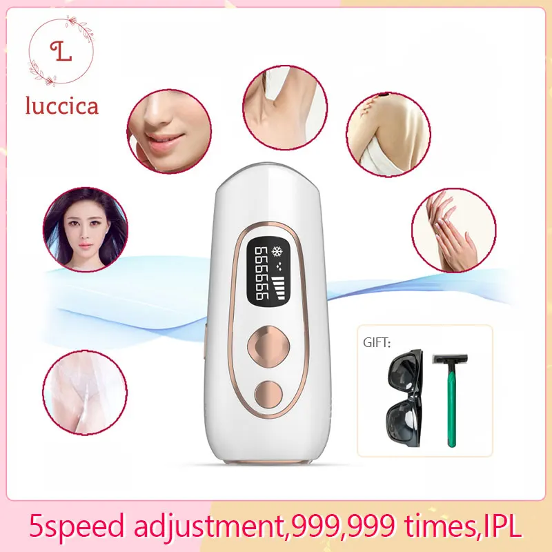 LUCCICA-Painless mini ipl home laser hair removal portable skin rejuvenation epilator hair removal