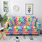 Разноцветные чехлы для диванов с принтом, эластичные Чехлы для угловых диванов в гостиную, защита для дивана, на 1-4 места