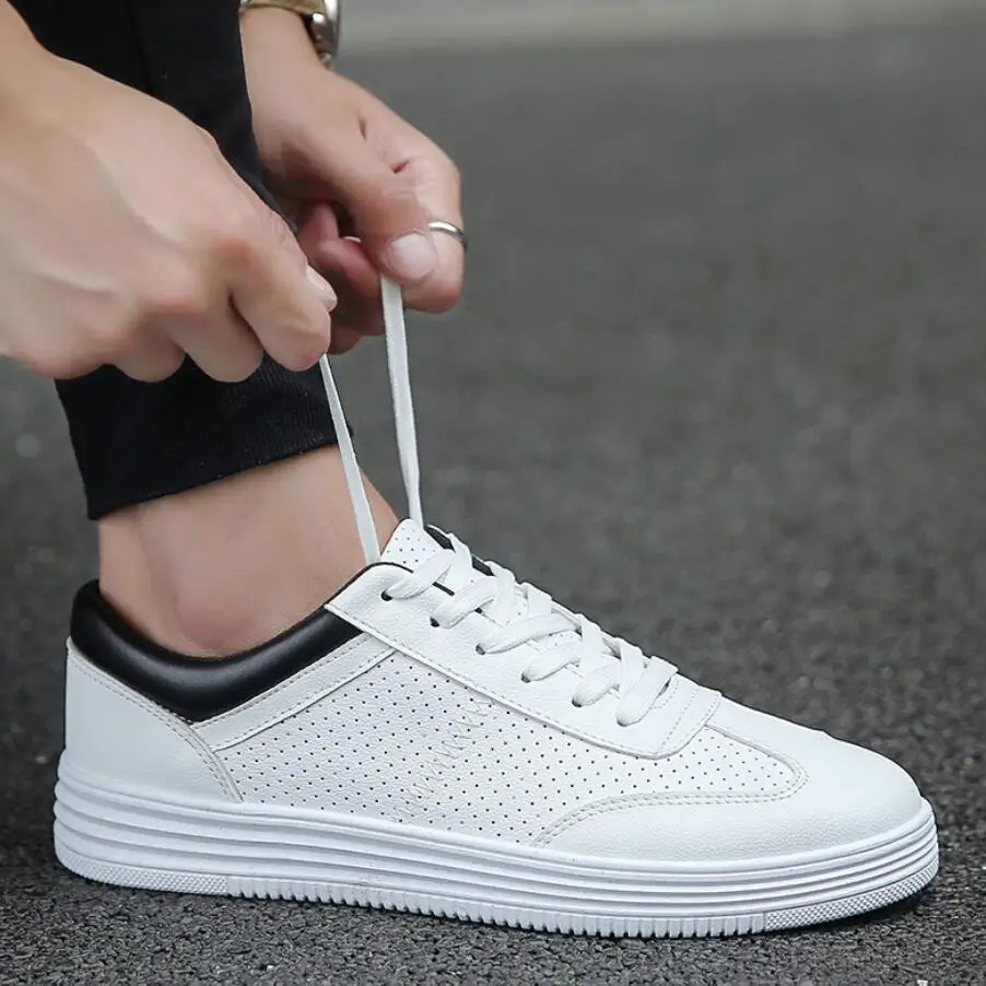 Мужские сетчатые кроссовки дышащие теннисные туфли на массивной подошве модная