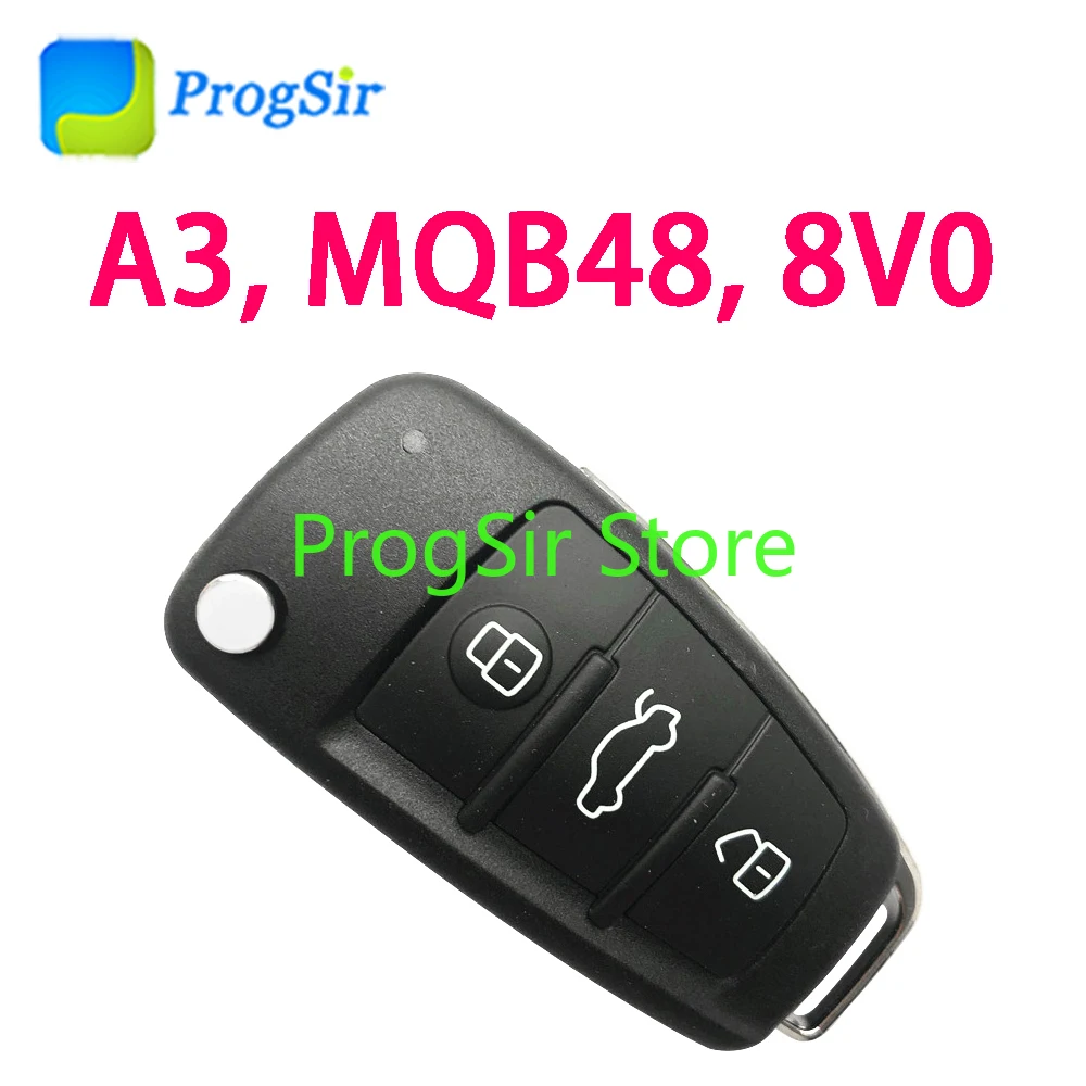 Пульт дистанционного управления KYDZ с 3 кнопками 434 МГц для Audi A3 чипом MQB48 FCCID: 8V0 837