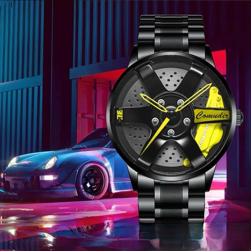 

New Automatic Movement Watch Men's Waterproof Wheel Style Non Mechanical Watch