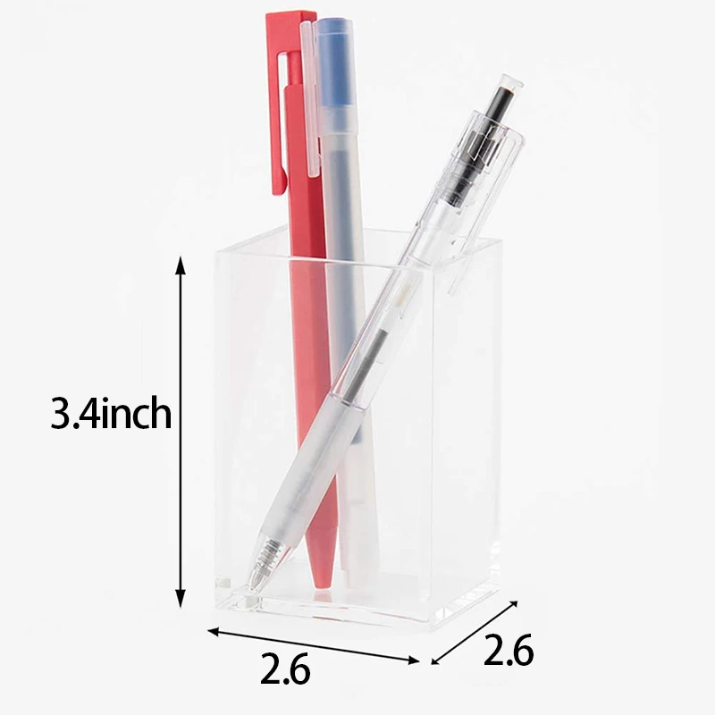 Акриловый держатель для ручек прозрачный Настольный карандаш канцелярский