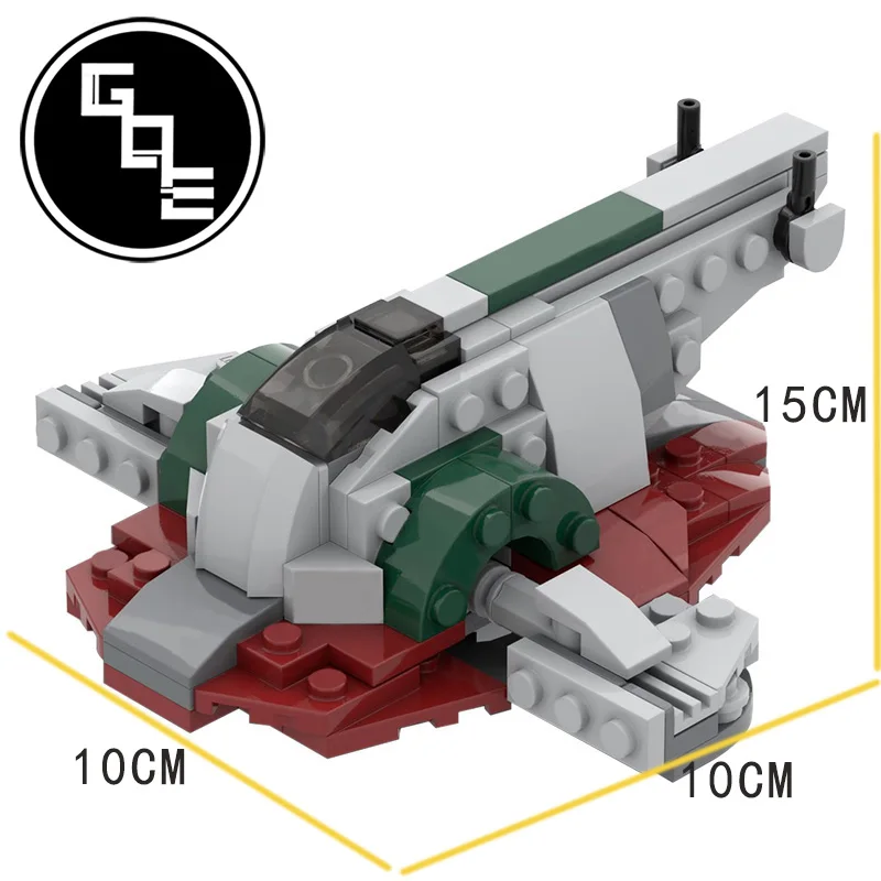 

Star Plan Series Spaceship Bricks MOC-35304 Miniature Universe Slave 1 Battleship Creative Building Blocks Toy For Children Gift