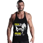 Майка мужская с принтом Гоку, пикантная рубашка без рукавов, хлопковая майка для фитнеса и тренировок, жилет для бодибилдинга, лето 2021