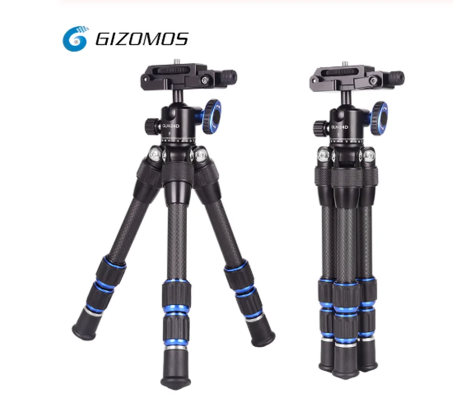 

Штатив 2 в 1 GIZOMOS C-17, гибкий, из углеродного волокна, легкий, для камеры dslr, смартфонов