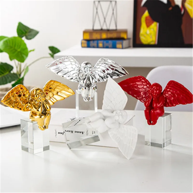 

Creative Home Furnishing Resin Fat Angel Decoration Bedroom Office Desktop Model Room Decoration Soft Decoration Home Crafts
