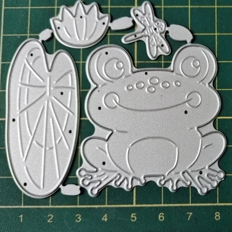 

Frog Lotus Pond Metal Cutting Dies Stencil Scrapbooking DIY Album Stamp Paper N84C