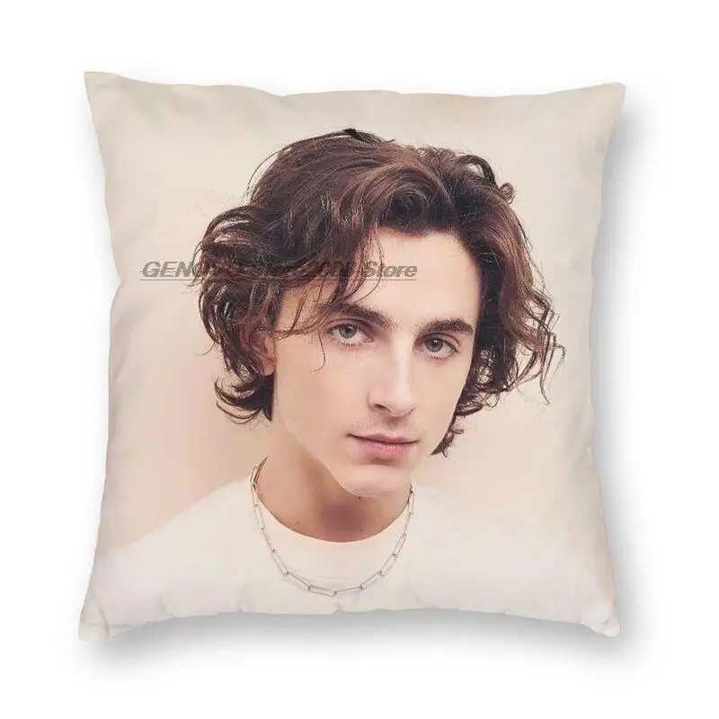 

Lebendige Kühlen Pose Timothee Chalamet Kissen Fall Wohnkultur 3D Zwei Seite Gedruckt Kissen Abdeckung für Sofa