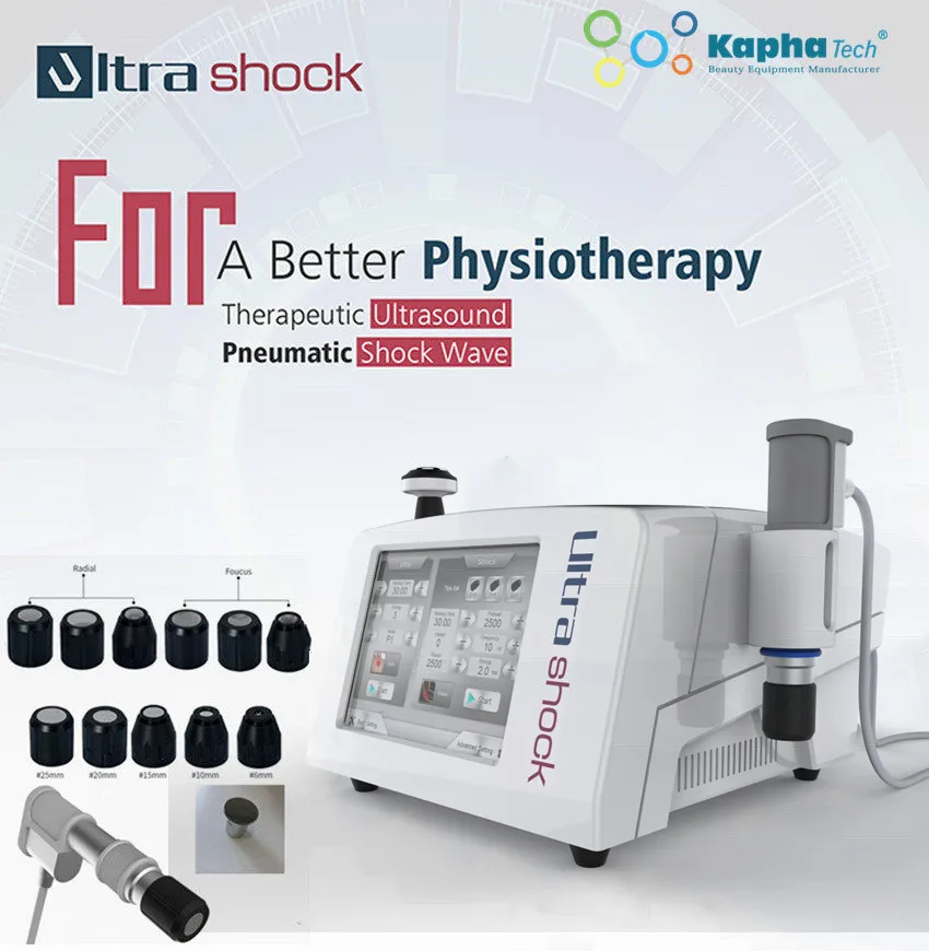 

UltraShock 2 в 1 пневматическая машина ударной волны ультразвук, физиотерапия для облегчения боли тела акустическая ударно-волновой терапии маши...