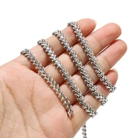 1m stainless steel 6mm width charm chains airplane fishbone chain for diy jewelry necklace bracelet making findings supplies