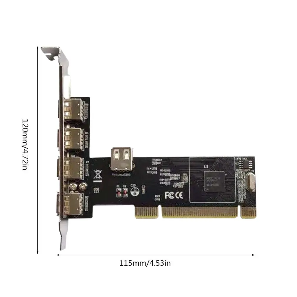 

4 Ports PCI-E to USB 2.0 HUB PCI Express Expansion Card Adapter Converter USB2.0 New Free Drive 5