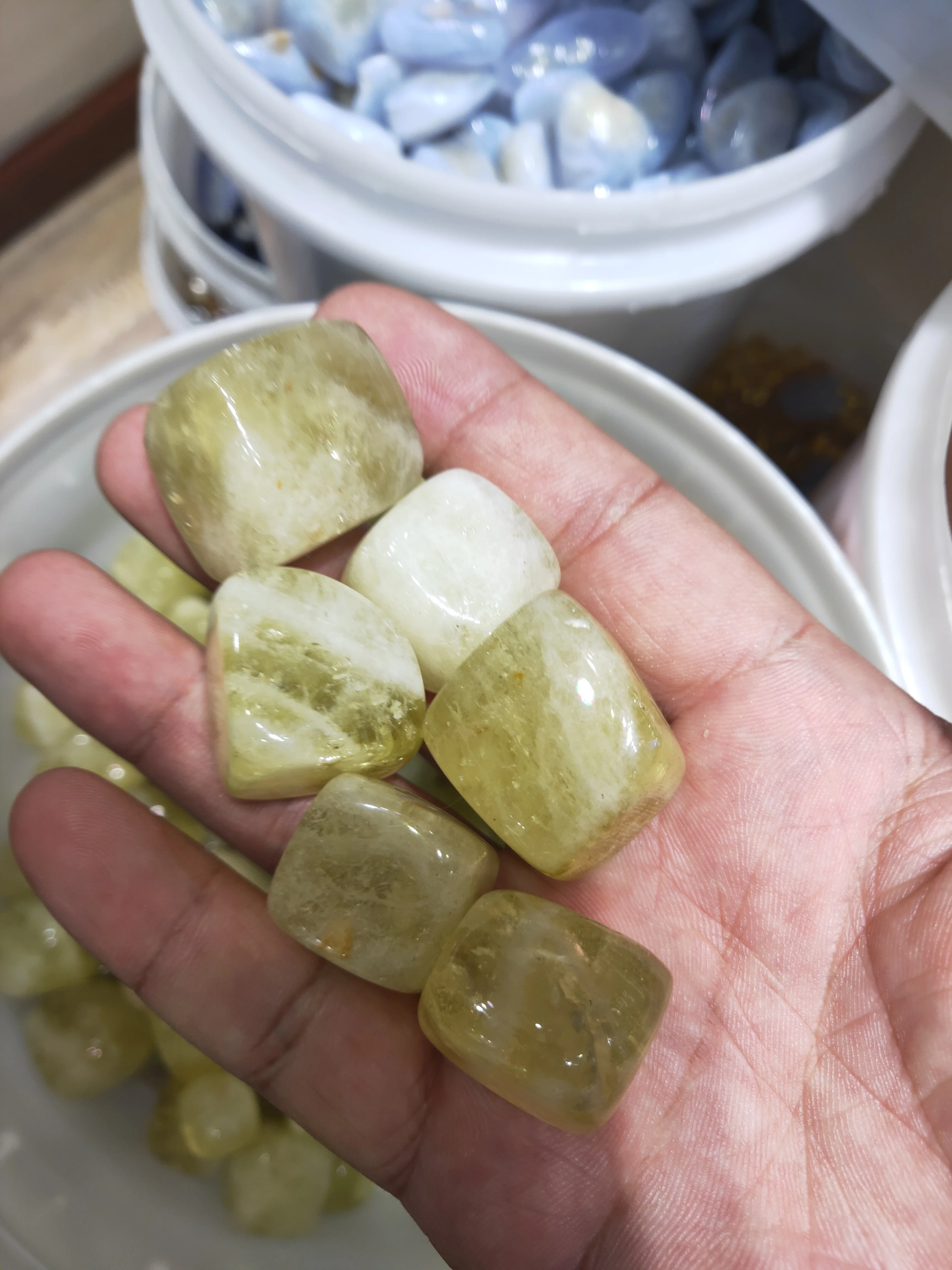 100gNatural желтый кристалл гравия сырой топаз камень DIY Украшение дома Декор