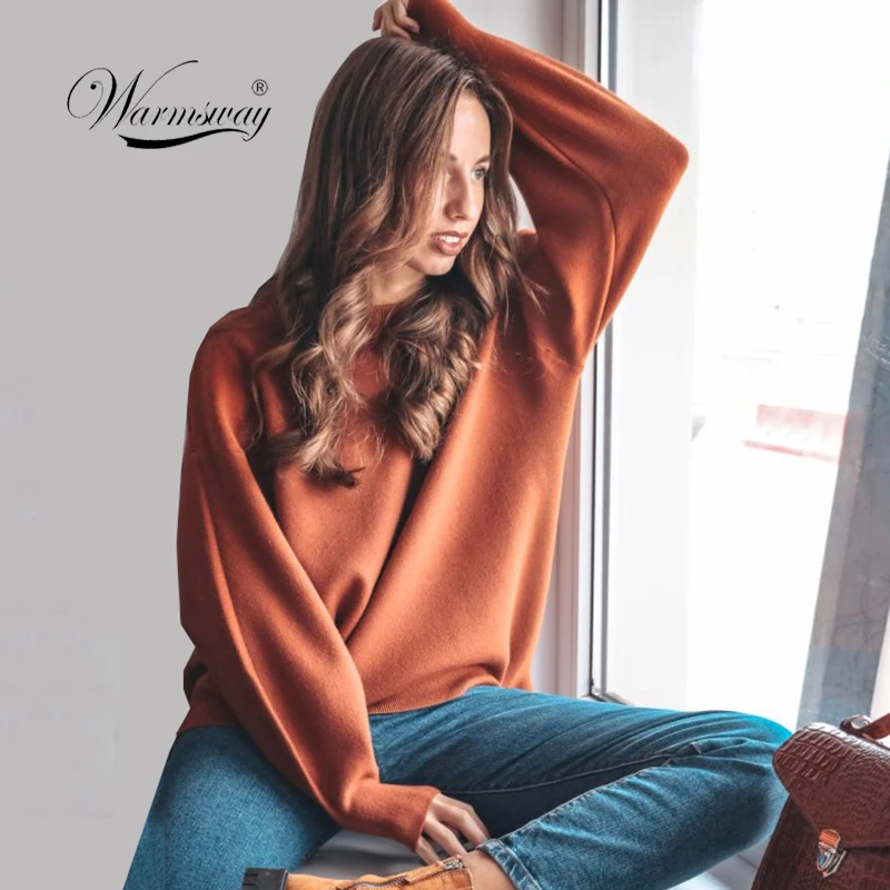 Pull Femme,, зима, осень, большой размер, вязаный кашемировый свитер, женский, рукав-фонарик, базовый, уплотненный, пуловер, C-303