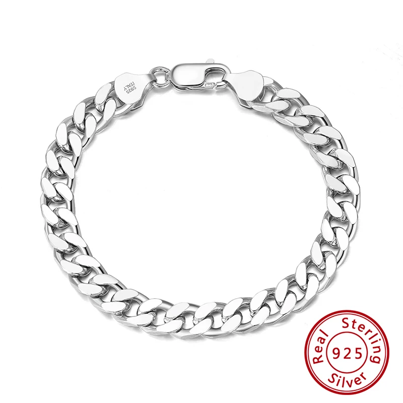 

Women Men Solid Diamond-Cut Cuban Bracelet 3.6/5/7mm 925 Sterling Silver Link Curb Chain Bracelet Jewelry