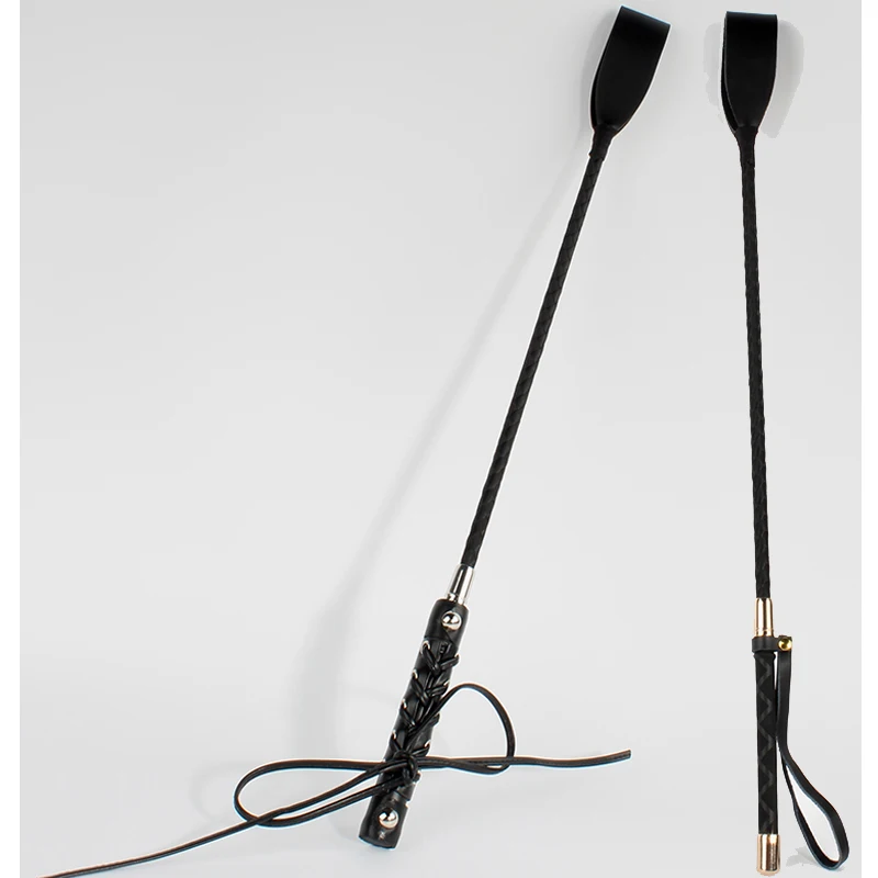 60 см секс бондаж плетка из кожи и ПУ с ручкой в виде меча Lash Фетиш флоггер Лошадь