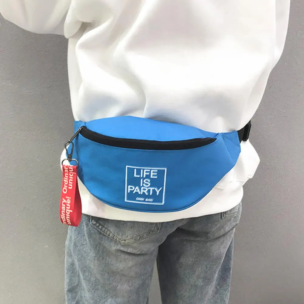 Женская спортивная поясная сумка Повседневная унисекс Холщовая Сумка через