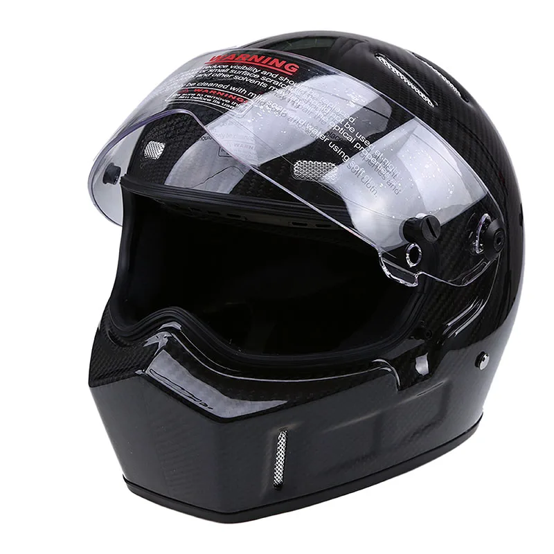 Мотоциклетный шлем POSSBAY из углеродного волокна