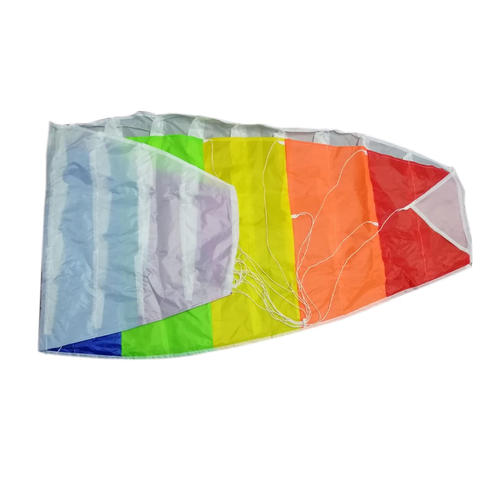 

Kids Toy Rainbow Kites Parafoil Outdoor Sports Garden Frameless Lawn Park Flying Tools With Handle Soft Stunt Birthday Gift