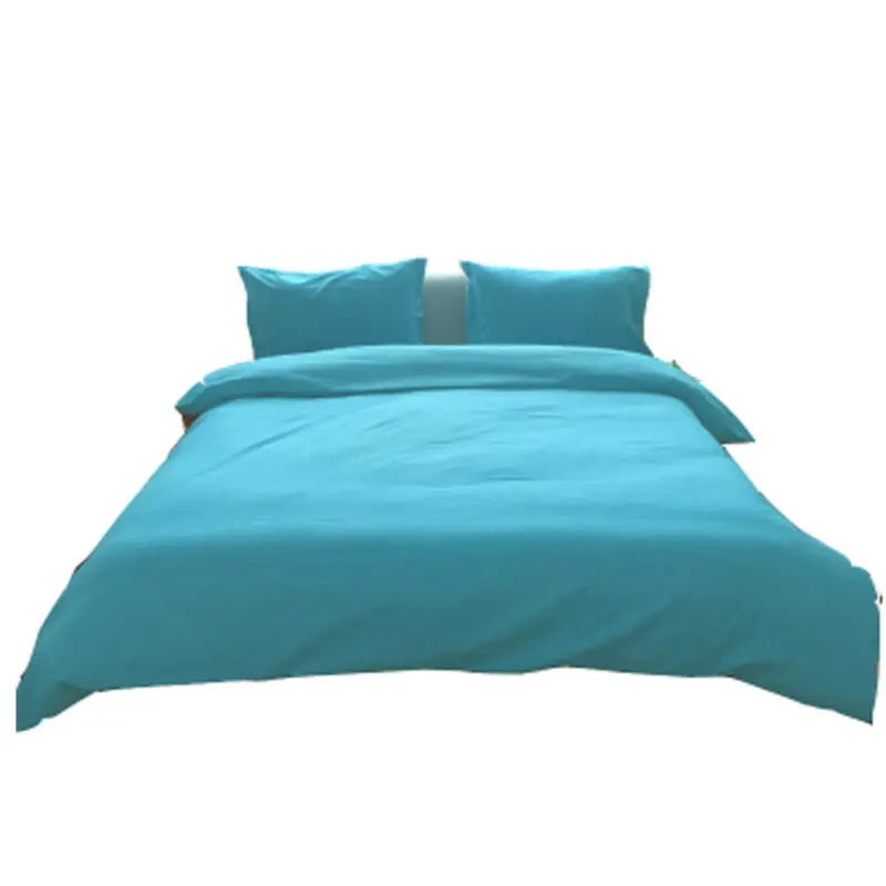 Новинка Осень зима модный однотонный Пододеяльник Простыня наволочка