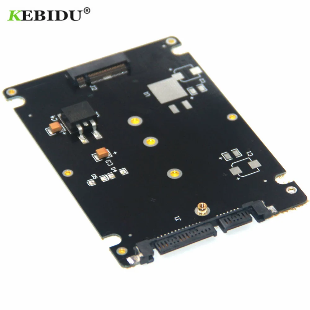 KEBIDU металлический корпус M.2 NGFF SSD до 2 5 SATAIII 22 контактный адаптер карта с корпусом M2