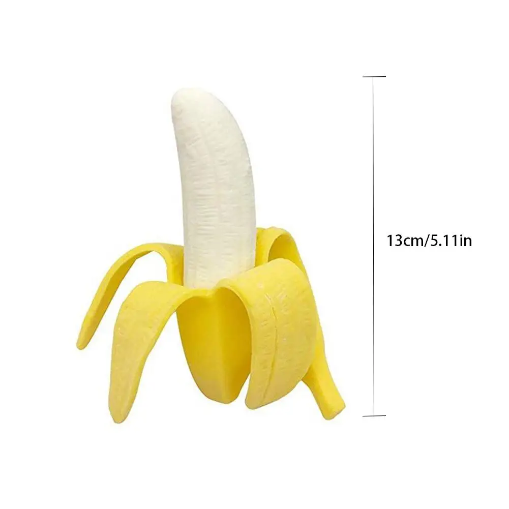 

1pcs Hot Sale Innovative Banana Elastic Simulation Fun Toy For Children Birthday Gifts