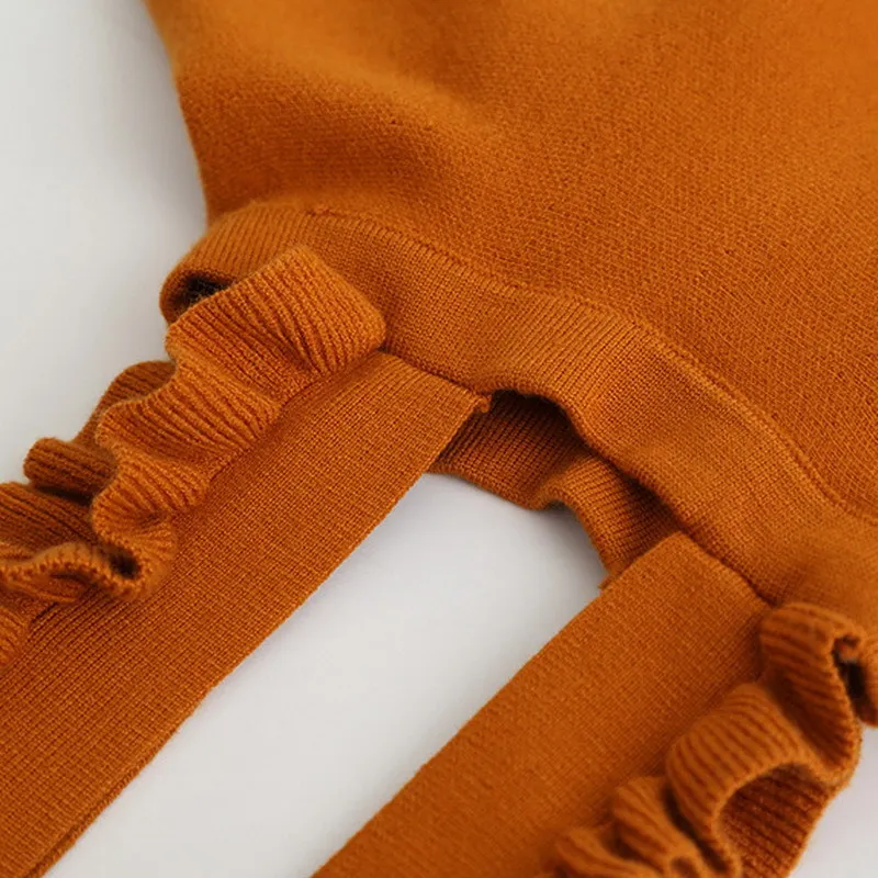 New Autumn 2020 Brand Baby Girls Dress Sweaters Kids Overalls Children Knitted Strap Toddler Beautiful 2-8Y | Детская одежда и