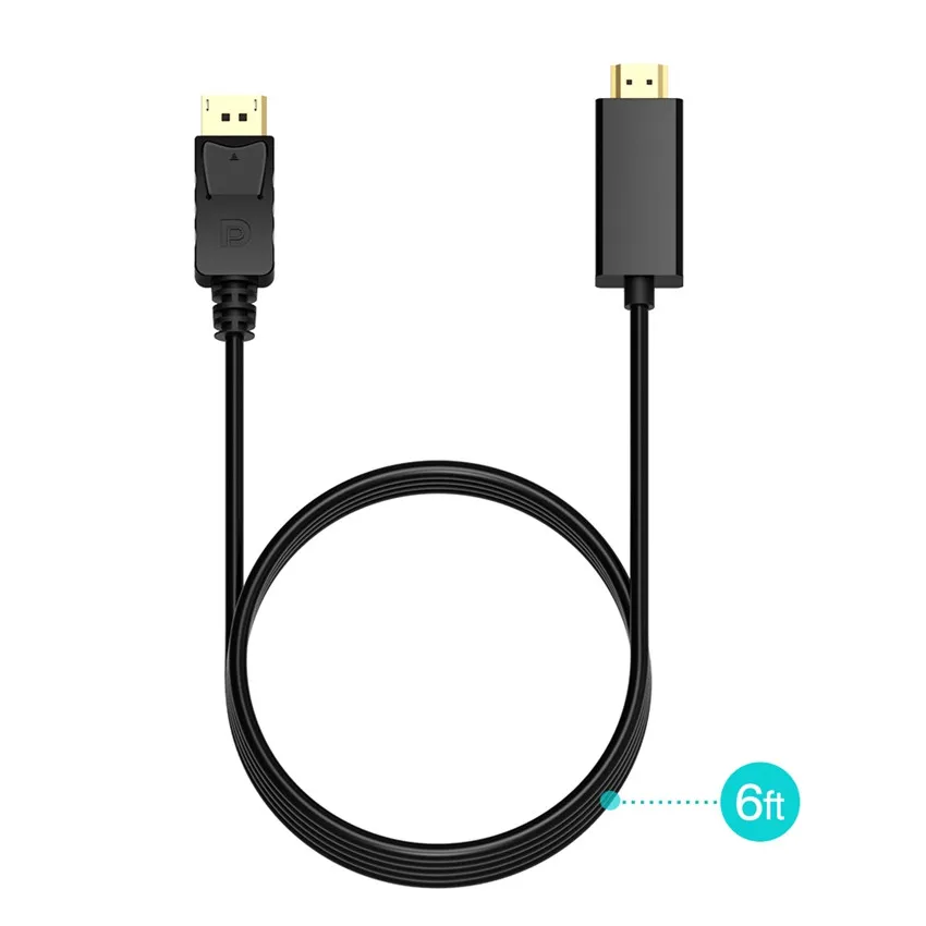 DP кабель displayport hdmi адаптер для кабеля Папа папа dp преобразование аудио видео ПК HDTV