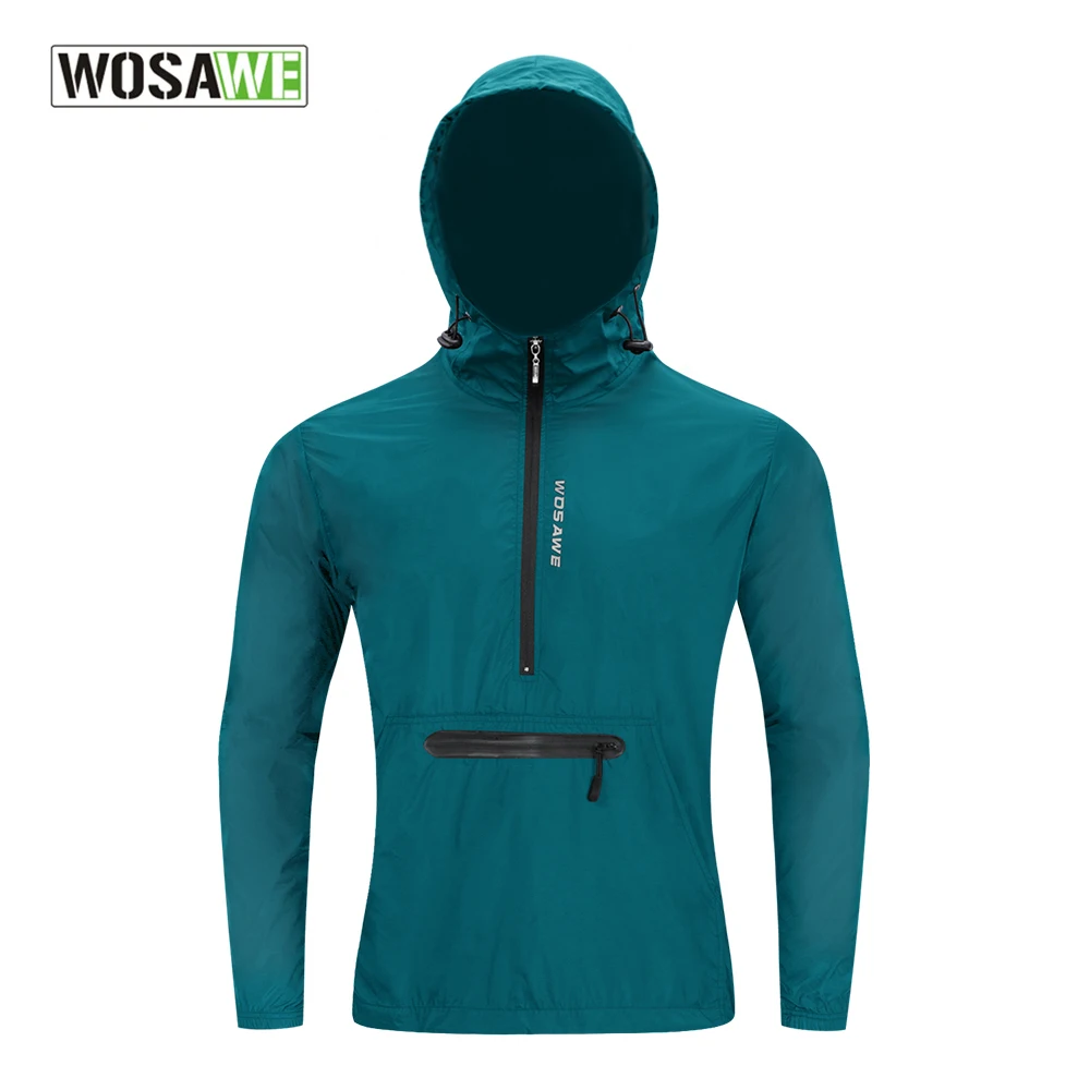 

WOSAWE Men's Waterproof Cycling Jackets Windbreaker Men Jersey Running Windbreakers Light-reflecting jacket cortavientos